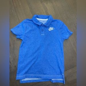 Nike blue collar shirt size 7 boys